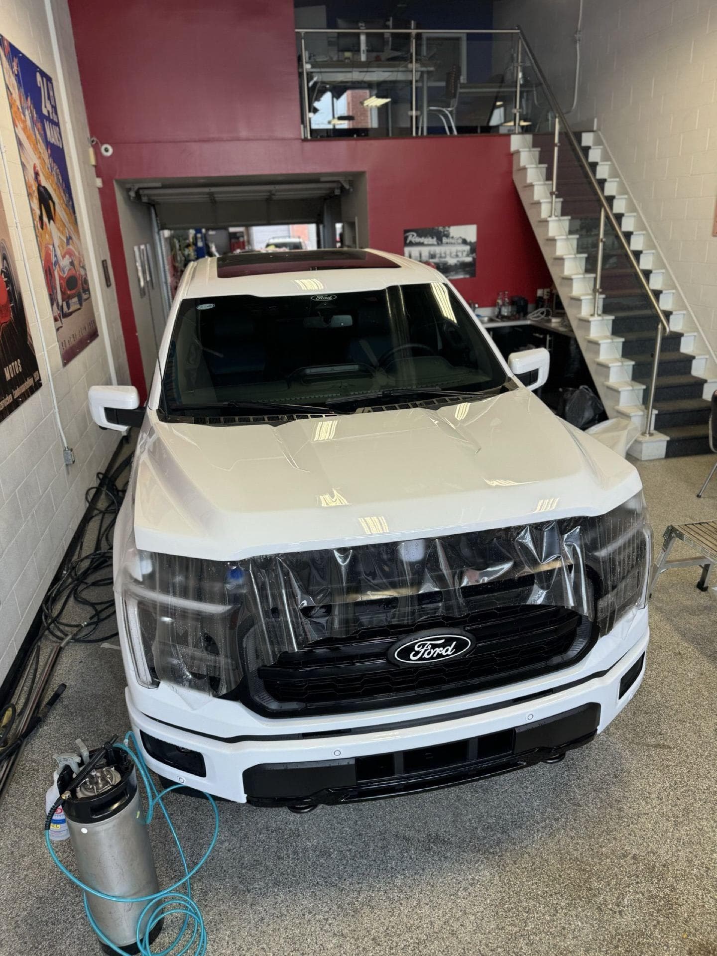 PPF installation on Ford truck