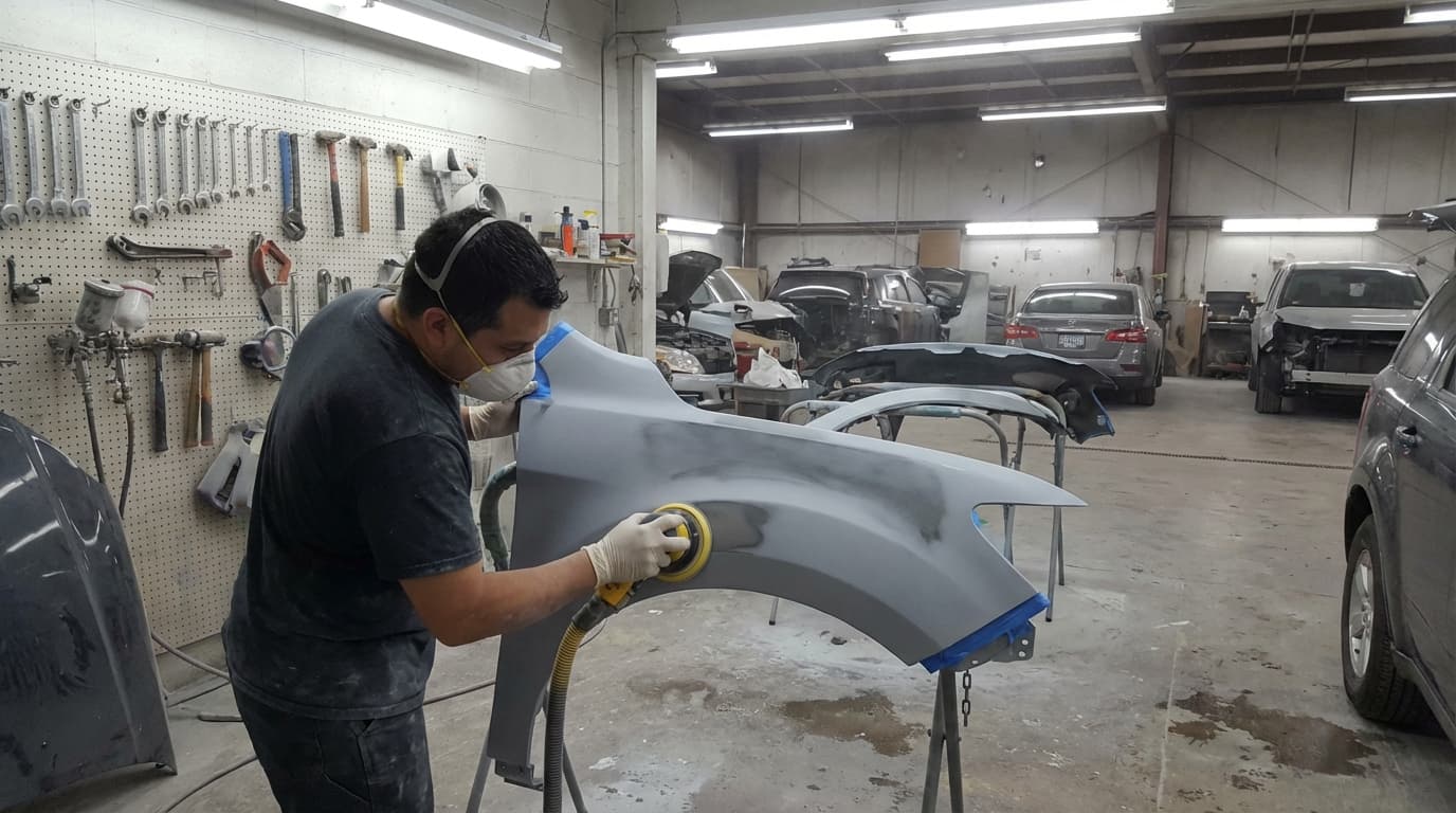 Professional collision repair service at ACR Detailing